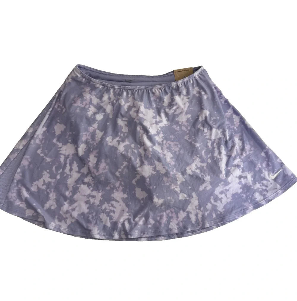 Nike Dri-FIT Women's Tennis Skirt Purple Tie Dye Standard Fit NWT Size Small